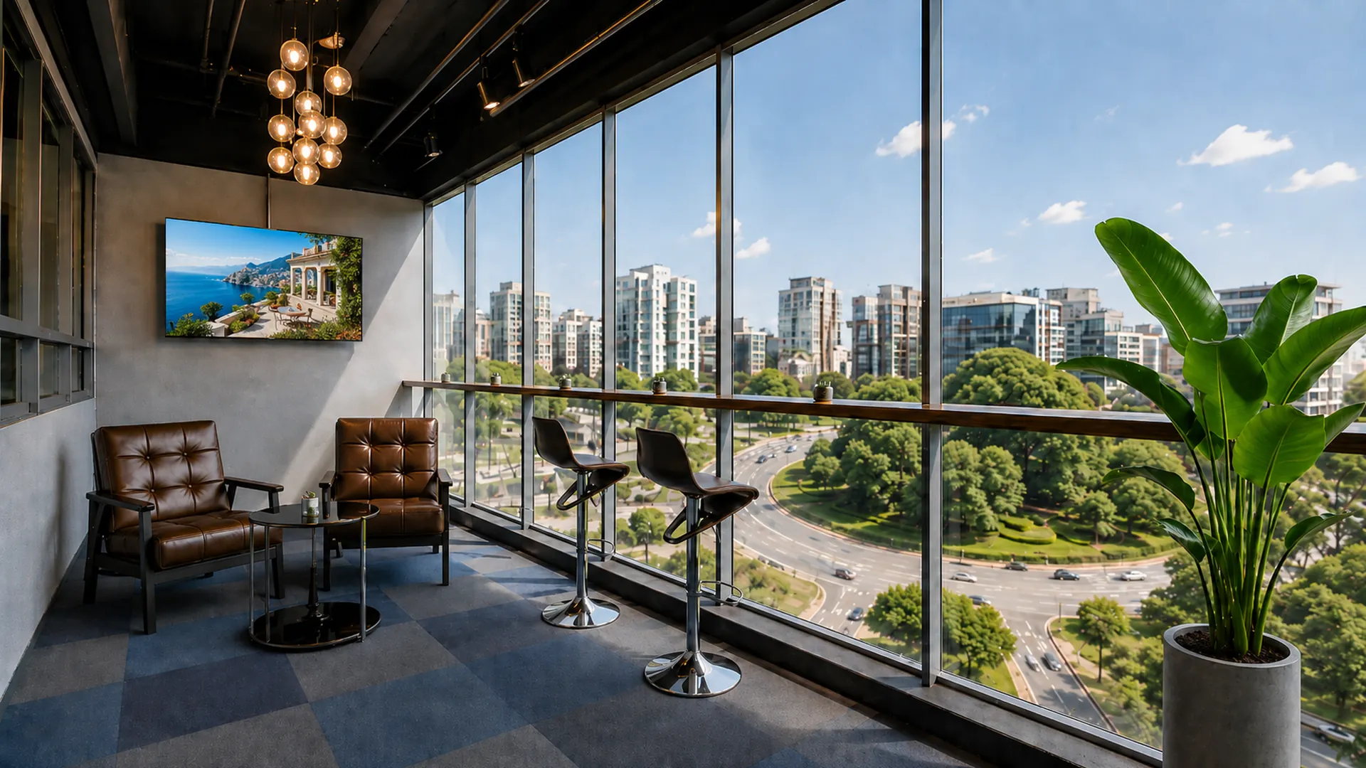 MANI Business Center 位於台北仁愛圓環的商務 Lounge 空間。