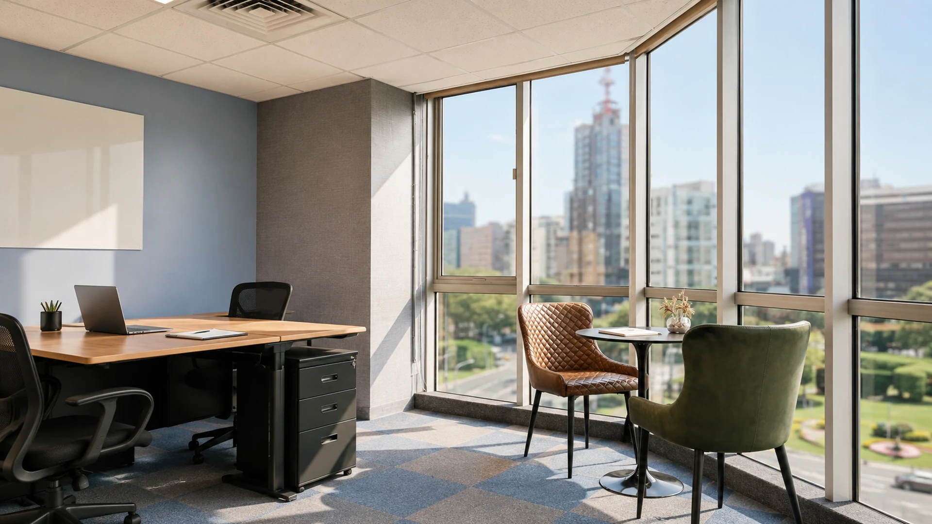 MANI Business Center 提供 1–8 人專屬辦公空間。